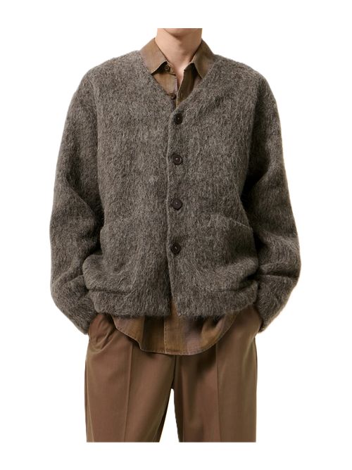 cardigan furry Our Legacy Our Legacy | M2266CMMOLE GREY HAIRY WOOL
